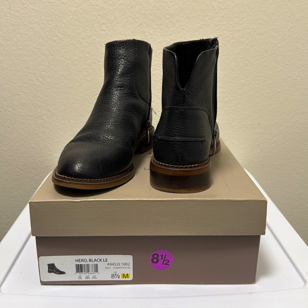 Franco Sarto Hero, Black LE Chelsea Boots